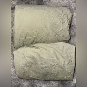 QUINCE Full Sheet Set Light Green - Home Bedding - Organic Cotton